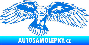 Samolepka Predators 077 pravá sova modrá oceán