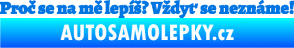Samolepka Proč se na mě lepíš? Vždyť se neznáme! 002 modrá oceán
