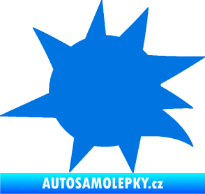 Samolepka Průstřel 004 levá modrá oceán