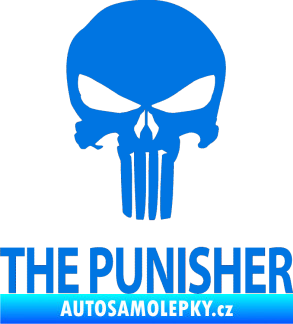 Samolepka Punisher 002 s nápisem modrá oceán