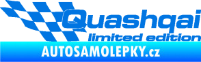 Samolepka Quashqai limited edition levá modrá oceán
