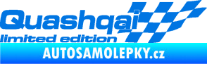 Samolepka Quashqai limited edition pravá modrá oceán
