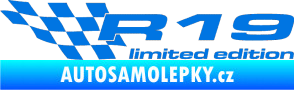 Samolepka R19 limited edition levá modrá oceán