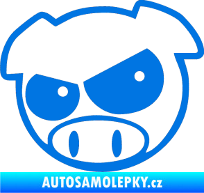 Samolepka Rally pig 002 levá modrá oceán