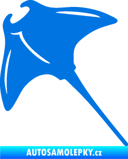 Samolepka Rejnok 004  levá manta modrá oceán