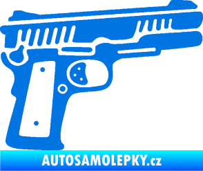 Samolepka Revolver 003 pravá modrá oceán