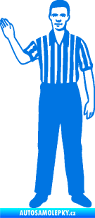 Samolepka Rozhodčí 001 levá modrá oceán