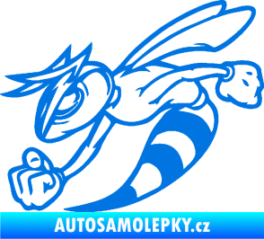 Samolepka Rozzuřená vosa 001 levá modrá oceán