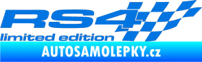 Samolepka RS4 limited edition pravá modrá oceán