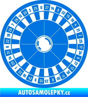 Samolepka Ruleta kolo 001 modrá oceán