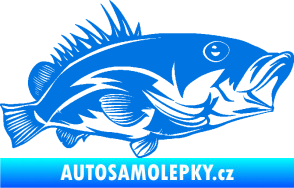 Samolepka Ryba 004 pravá modrá oceán