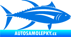 Samolepka Ryba 013 pravá tuňák modrá oceán