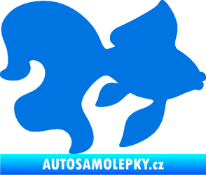 Samolepka Ryba 019 pravá závojnatka modrá oceán