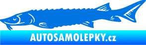 Samolepka Ryba 020 levá jeseter modrá oceán