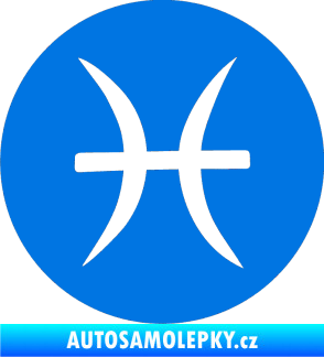 Samolepka Ryby 001 - horoskop modrá oceán