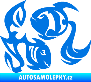 Samolepka Ryby 003 levá modrá oceán