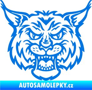 Samolepka Rys 001 modrá oceán