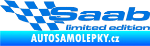 Samolepka Saab limited edition levá modrá oceán