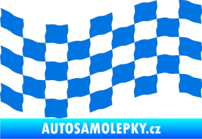 Samolepka Šachovnice 008 modrá oceán