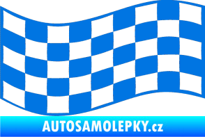 Samolepka Šachovnice 010 modrá oceán