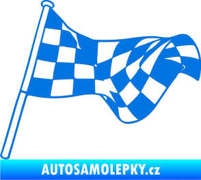 Samolepka Šachovnice 053 modrá oceán