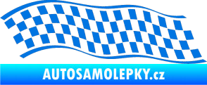 Samolepka Šachovnice 057 modrá oceán