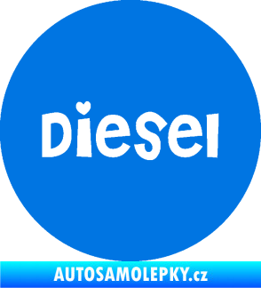 Samolepka Samolepka na víčko od nádrže 006 diesel modrá oceán