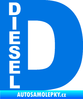 Samolepka Samolepka na víčko od nádrže 010 diesel modrá oceán