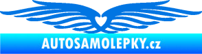 Samolepka Samolepka na zadní okno 002 srdce modrá oceán