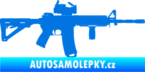Samolepka Samopal 003 pravá modrá oceán