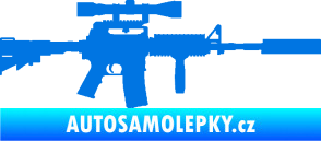 Samolepka Samopal 006 pravá modrá oceán