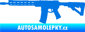Samolepka Samopal 007 levá modrá oceán