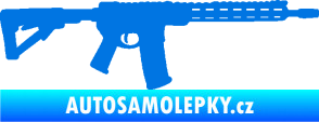 Samolepka Samopal 007 pravá modrá oceán