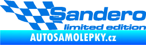 Samolepka Sandero limited edition levá modrá oceán