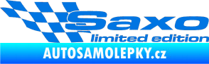 Samolepka Saxo limited edition levá modrá oceán