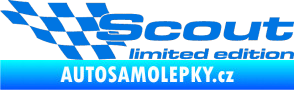 Samolepka Scout limited edition levá modrá oceán
