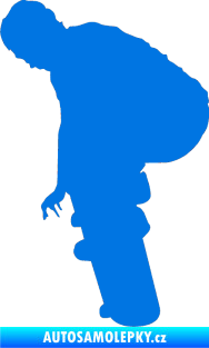 Samolepka Skateboard 003 levá modrá oceán