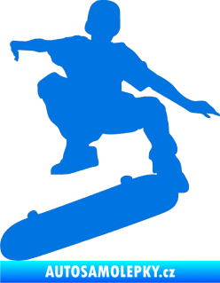 Samolepka Skateboard 004 levá modrá oceán