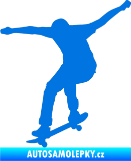 Samolepka Skateboard 011 levá modrá oceán