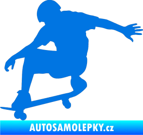 Samolepka Skateboard 012 levá modrá oceán