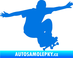 Samolepka Skateboard 014 pravá modrá oceán