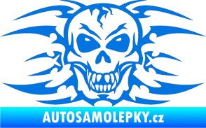 Samolepka Skeleton - lebka modrá oceán