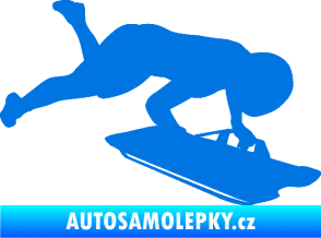 Samolepka Skeleton 002 pravá modrá oceán