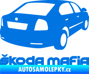Samolepka Škoda mafia pravá modrá oceán
