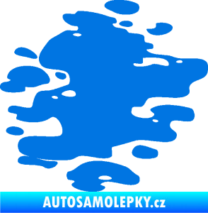 Samolepka Skvrna 001 pravá kaňka modrá oceán