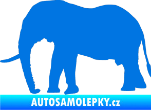 Samolepka Slon 001 levá modrá oceán