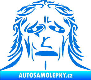 Samolepka Sněžný muž modrá oceán