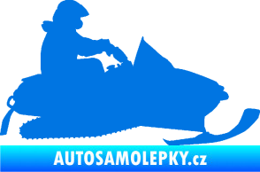Samolepka Sněžný skútr 002 pravá modrá oceán