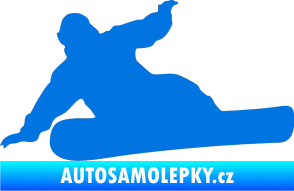 Samolepka Snowboard 001 levá modrá oceán