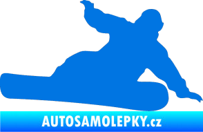 Samolepka Snowboard 001 pravá modrá oceán
